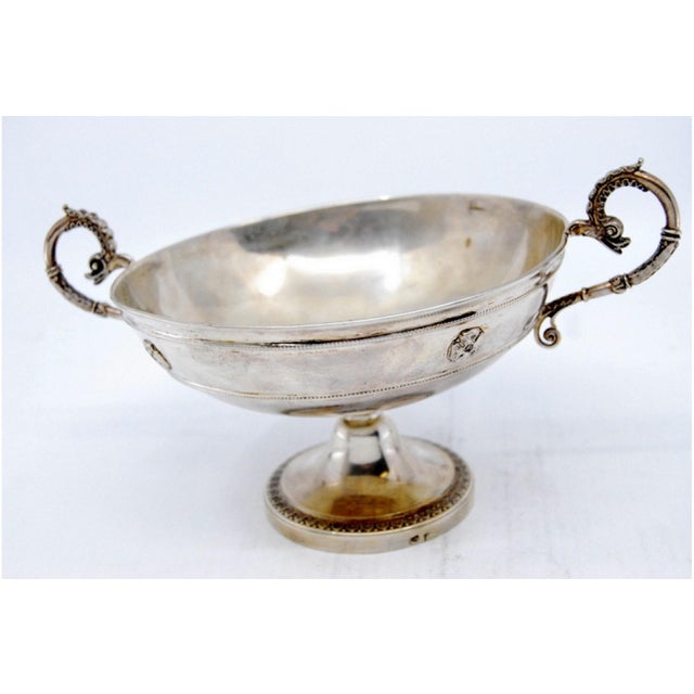 Silver Candy Box with Scroll-Shaped Handles For Sale - Image 5 of 8