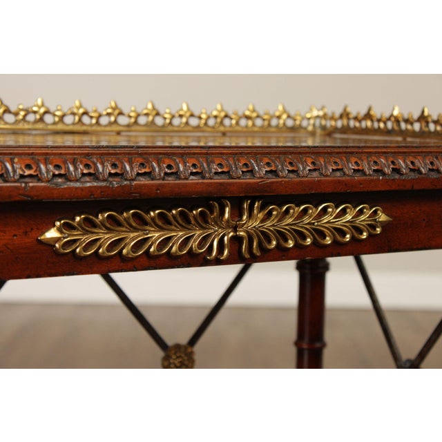 Wood Maitland Smith George IV Style Pair of Mahogany Bookcases For Sale - Image 7 of 12