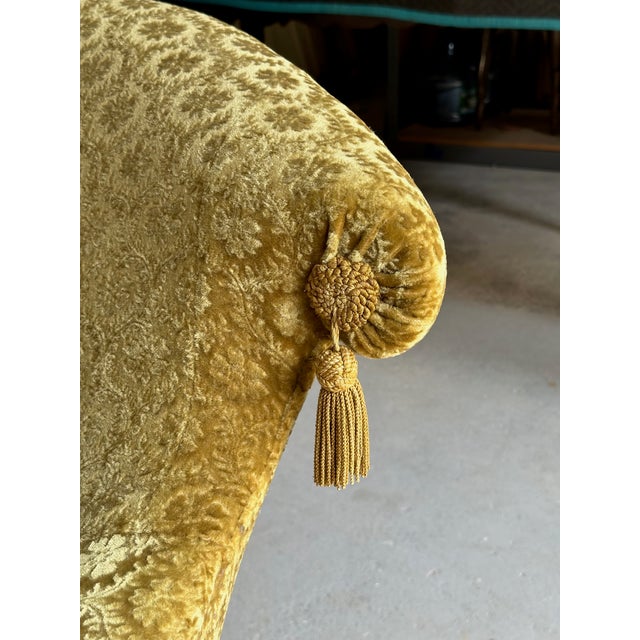 Late 19th Century French 19th C Sofa in Vintage Velvet For Sale - Image 5 of 12