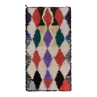 Vintage Azilal Moroccan Style Runner Rug, With Patterns From Rug & Kilim For Sale