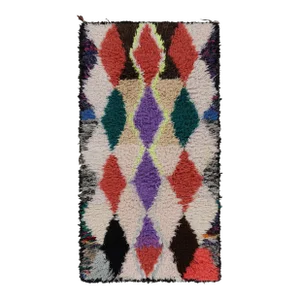 Vintage Azilal Moroccan Style Runner Rug, With Patterns From Rug & Kilim