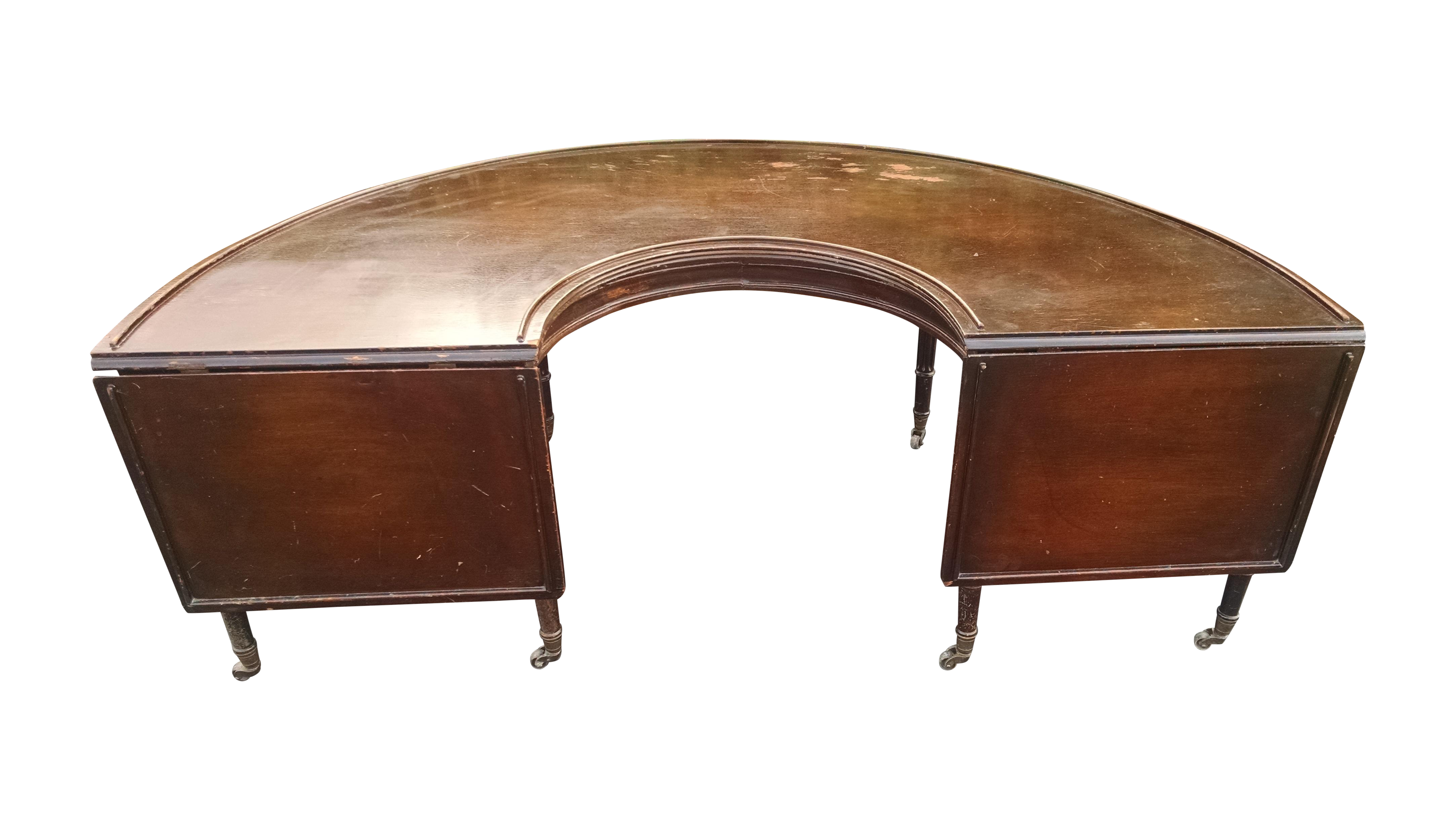 1800s U Shaped English Fox Hunt Coffee Table Chairish