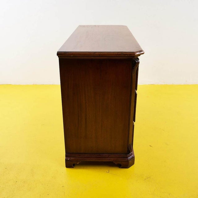 Brown Vintage Chest of Drawers in Walnut For Sale - Image 8 of 12