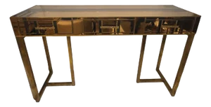 Vintage Glass Console Table from Fontana Arte, 1950s