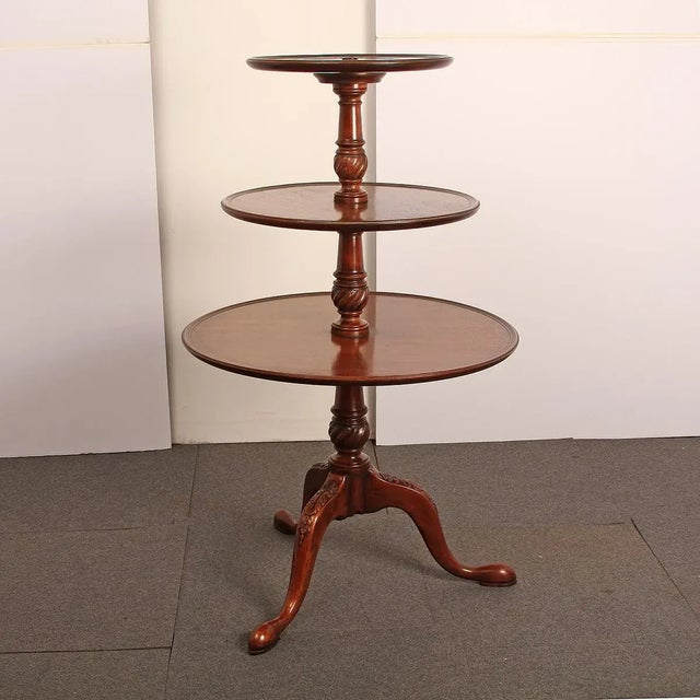 Traditional Late 18th Century George II Mahogany Dumbwaiter For Sale - Image 3 of 8