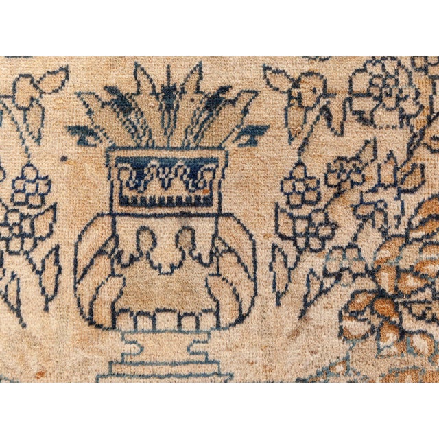 Elegant Oversized Vintage Indian Carpet Adjusted Masterpiece For Sale In New York - Image 6 of 9