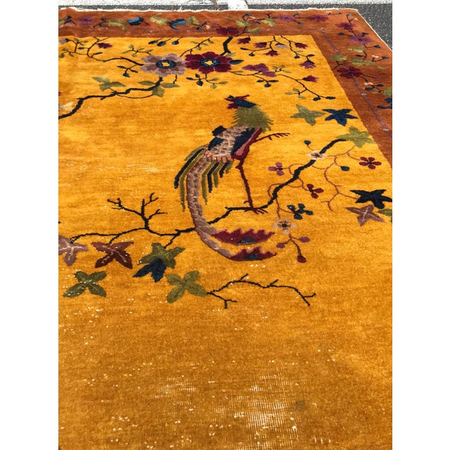 1920s Art Deco Chinese Rug- 8’11” X 11’5” For Sale - Image 10 of 13
