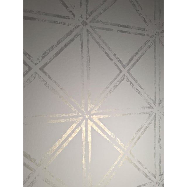New wallpaper is handmade printed with the use of the wooden printing method on paper-textile runo. The top pattern colour...