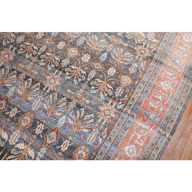 Early 20th Century Persian Bibikabad Room Rug - 8' x 12'2" For Sale - Image 9 of 11