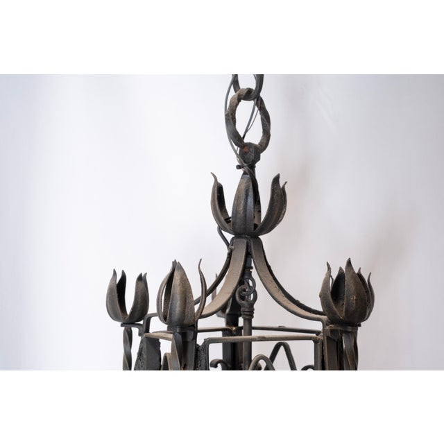 Late 19th Century Wrought Iron Lantern For Sale - Image 9 of 9