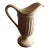 Vintage Royal Haeger Ivory Ribbed Matte Finish Pitcher For Sale