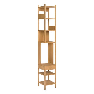 Left Handed Oiled Oak Lungangolo by Achille Castiglioni for Karakter For Sale