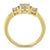 Contemporary 10K Yellow Gold Three Stone Diamond Band Ring (1.00 cttw, J-K Color, I2-I3 Clarity) - Size 6.75 For Sale - Image 3 of 6