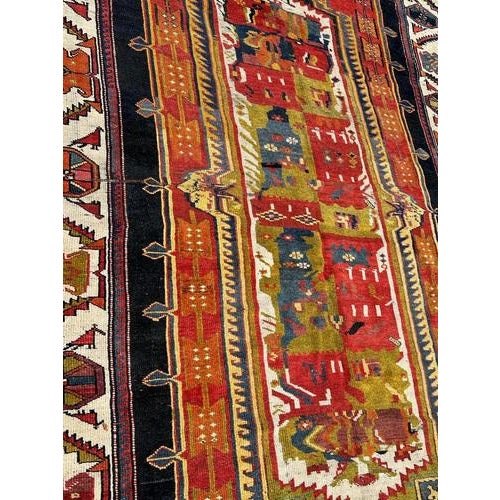 Colourful Kurdish Rug, 1890s For Sale - Image 3 of 18