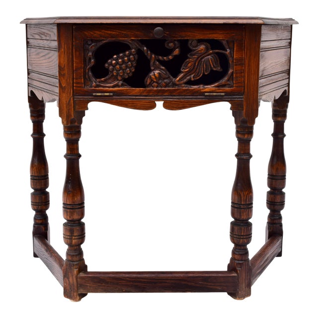 Early 20th Century Feudal Oak Jamestown Lounge Co. Console Table Chairish