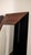 Modern Walnut & Black Glass Mirror For Sale - Image 4 of 6