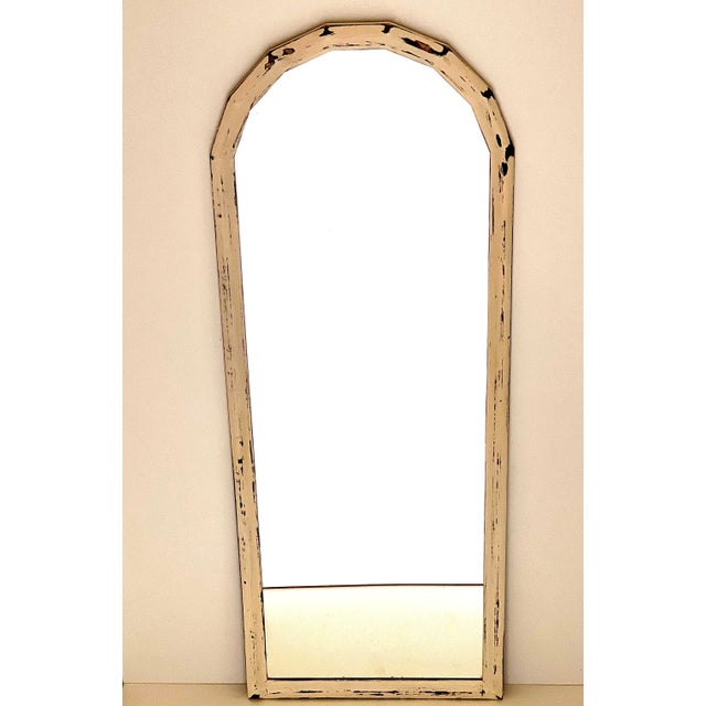 Mid-Century Modern Blonde Pine Mirror For Sale - Image 3 of 9