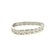 14k White Gold Diamond Slide-Bezel Link Italian Men's Bracelet For Sale - Image 4 of 9