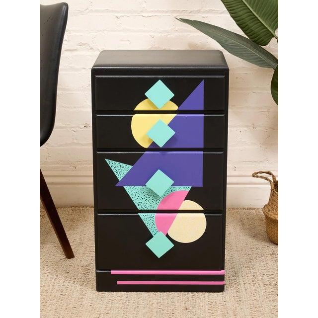 Memphis Mid 20th Century Tall Memphis Jewelry Chest For Sale - Image 3 of 12
