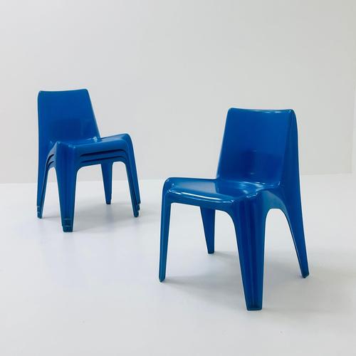 Space Age Blue BA1171 Chairs by Helmut Bätzner for Bofinger, Germany, 1970s For Sale - Image 4 of 11