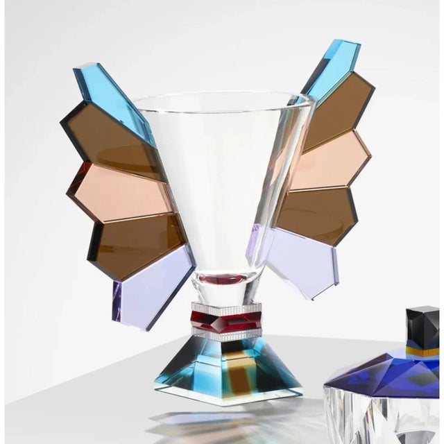 Amarillo vase hand-crafted, fine crystal dimensions: w 42.5 x d 22 x h 40 cm materials: crystal we delight in the beauty,...