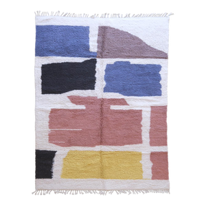 Handwoven Moroccan Wool Rug - 11.4 X 8 Ft