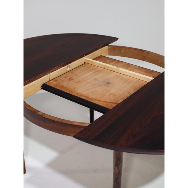 Round Extendable Butterfly Leaf Dining Table in Kingwood from Skovby, Denmark, 1960s For Sale - Image 14 of 18