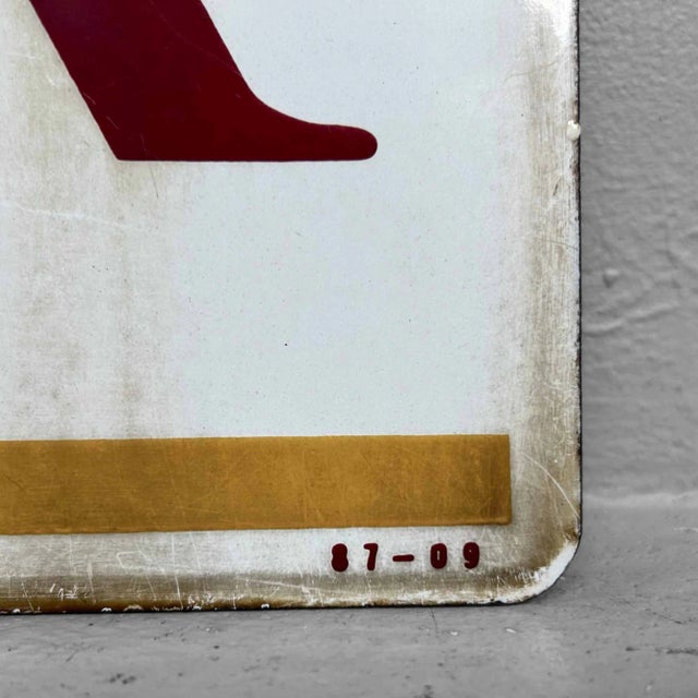 Metal Shōwa Era たばこ LARK Sign in Enamel, Japan, 1987 For Sale - Image 7 of 9