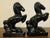 Glass l.e.. Smith Black Amethyst Glass Rearing Horse Figurines – Mid 20th Century Pair For Sale - Image 7 of 11