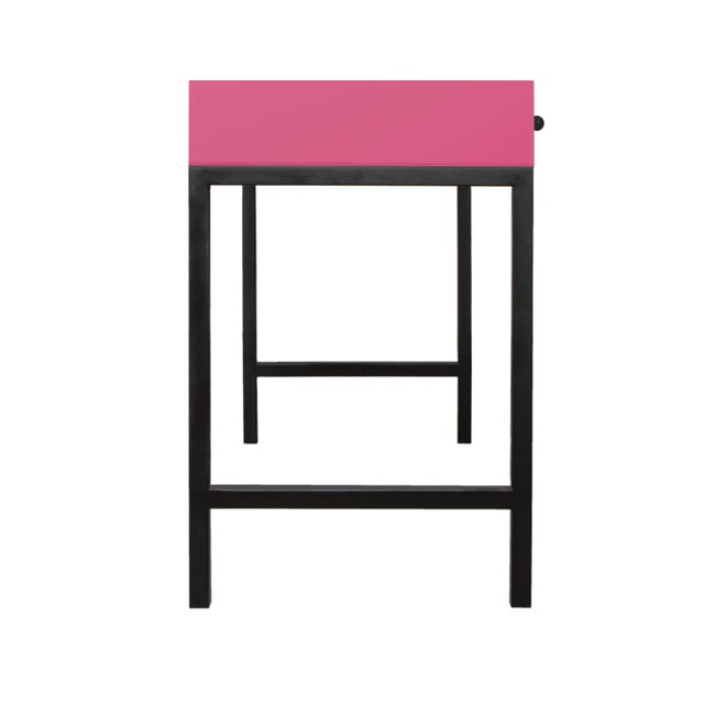 Not Yet Made - Made To Order Maple Writing Desk - Pink For Sale - Image 5 of 8