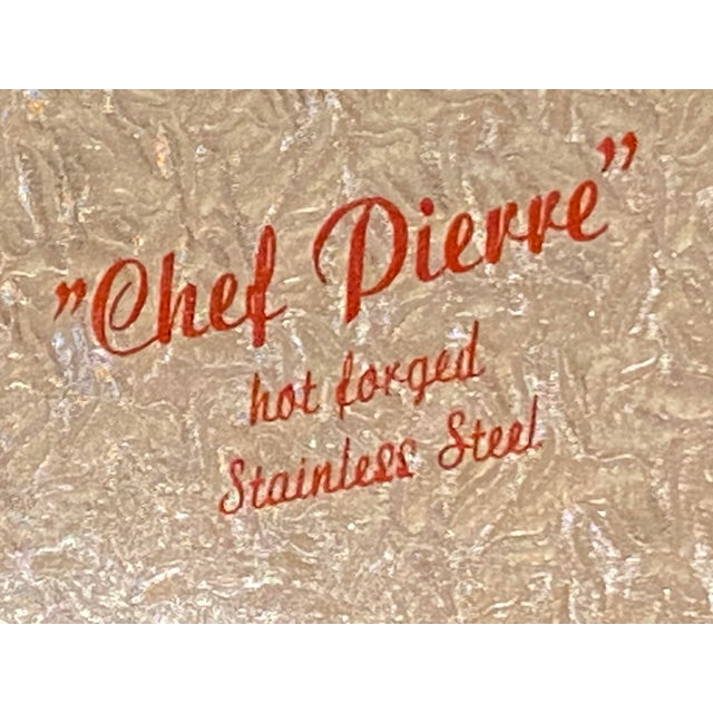 Brand New 1960s Vintage Chef Pierre Hot Forged Stainless Steel Carving Set, Italy- 3 Pieces For Sale In Baltimore - Image 6 of 12