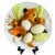 French Country Late 20th Century Christine Viennet 8.5" French Trompe L’Oeil Porcelain Plate . Chanterelle Mushrooms, Eggs, Lettuce Leaves, For Sale - Image 3 of 8