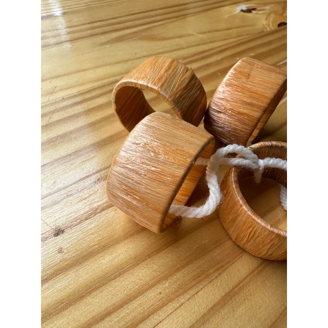 Up for consideration is a collection of Japanese wicker napkin rings. These would look lovely in your home and they are a...
