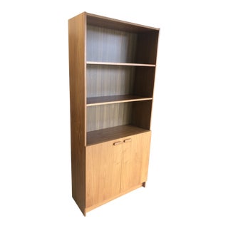 Scandinavian Design Modern Teak Shelving Unit With Cabinets For Sale