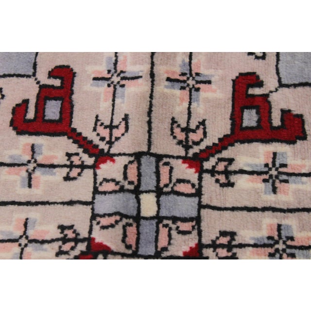 Jaldar Pak-Persian Red/Grey Round Rug -1'8 X 1'9 For Sale - Image 4 of 9