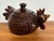 Late 20th Century Folk Art Pottery Chicken Canister With Lid For Sale - Image 4 of 11