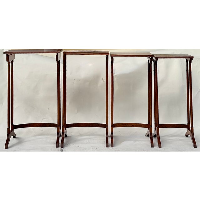 English Regency Period Quartetto Nesting Tables, Anglo-Indian, Circa 1815 For Sale - Image 3 of 12