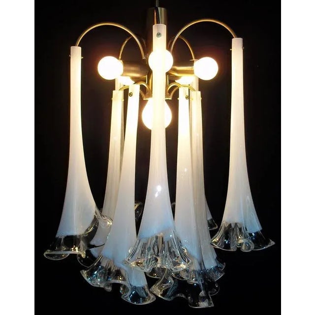 Murano Chandelier, 1970s For Sale - Image 3 of 6