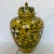 Italian Hand Painted Green and Yellow Ceramic Urn With Lid For Sale - Image 12 of 13