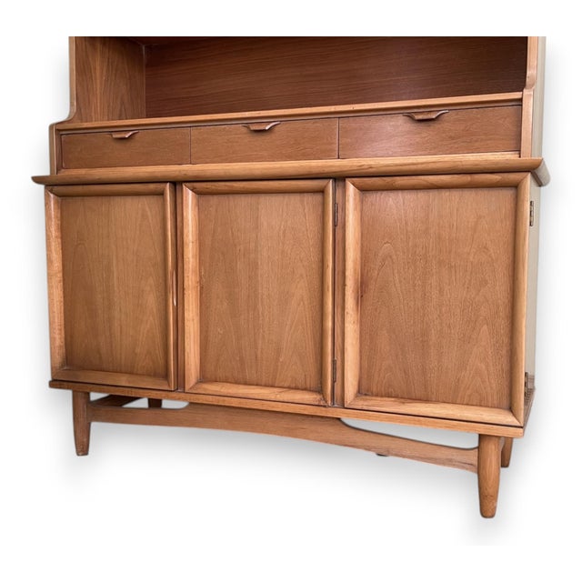 Amazing piece. We didn't need to do much to refinish this piece. Some of the wood grain appears to be teak. The cabinet...