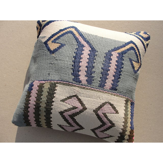 Art Deco Kilim Rug Pillow Cover For Sale - Image 3 of 10