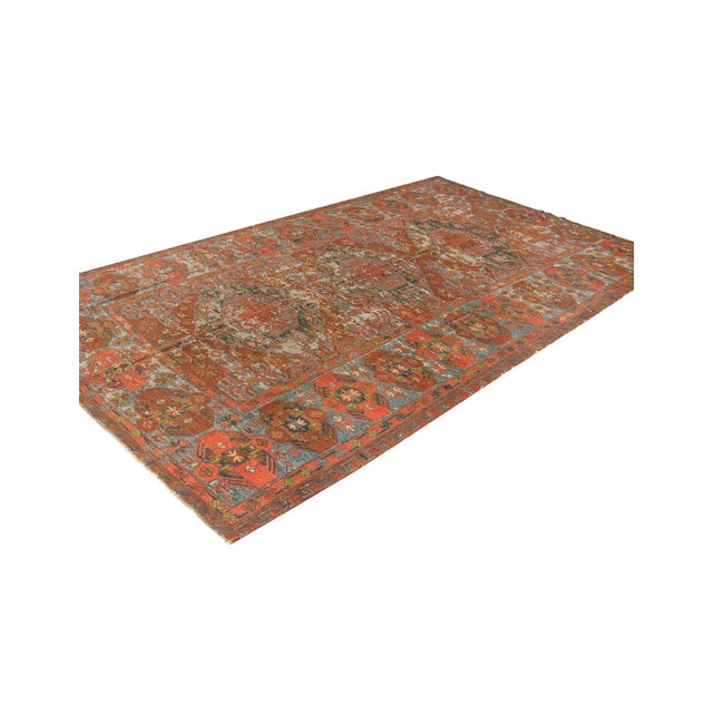 Mid-Century Modern Antique Worn Decorative Sumaq Kilim Rug - 7`1" X 12`0" For Sale - Image 3 of 6