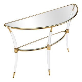 Vintage French Console Table by Maison Charles for Maison Charles, 1970s For Sale