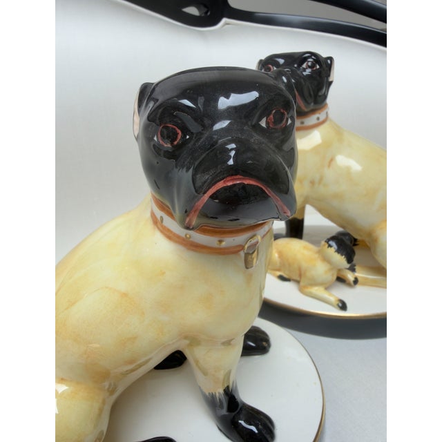 Chelsea House Charming Grumpy Ceramic Pugs For Sale In Washington DC - Image 6 of 8