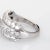 Gemstone 2ct French Cut Diamond Ring Vintage Platinum Band Sz 5.5 Estate Fine Jewelry For Sale - Image 7 of 7