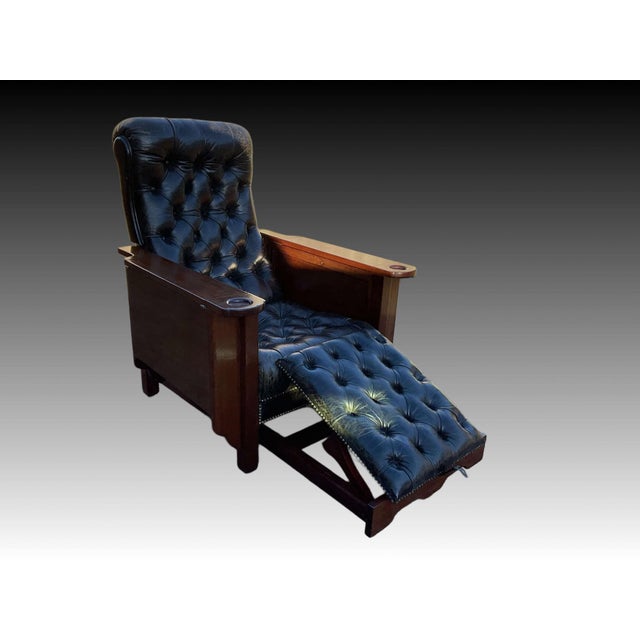 Glenisters Patent Reclining Gaming Armchair in Mahogany For Sale - Image 11 of 18