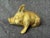 Brass Vintage Solid Brass Lounging Pig Figure For Sale - Image 8 of 15