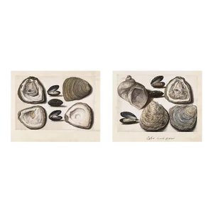 Reproduction Oyster Print Set of 2