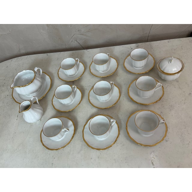 Porcelain Coffee Service, 1950s, Set of 13 For Sale - Image 13 of 18