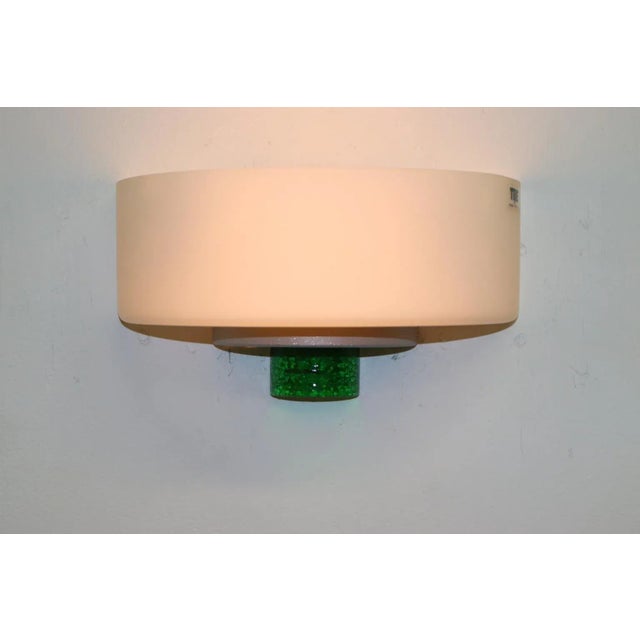 Glass Modern Carlo Nason Murano Wall Lamp White Glass For Sale - Image 7 of 7